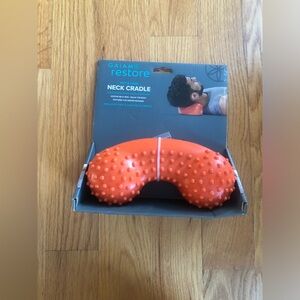 NWT GAIAM Restore Vibrant Orange Neck Cradle